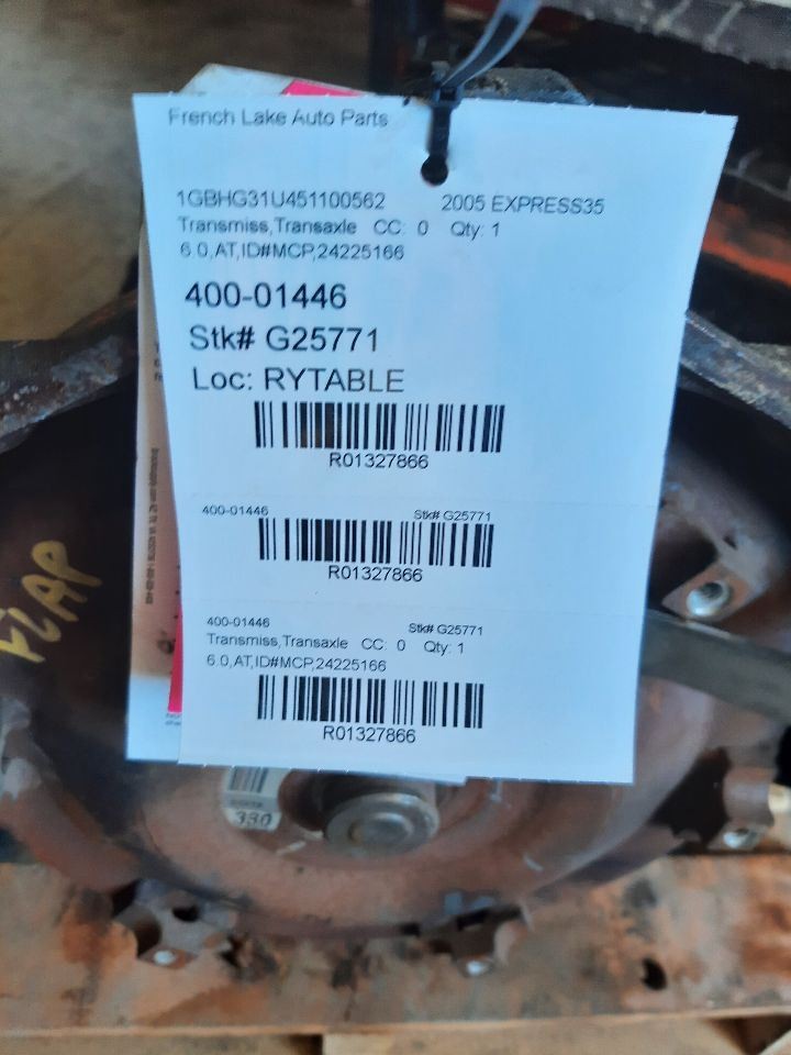 Automatic Transmission 2WD 4X2 6.0L MCP Fits 2005 EXPRESS 2500 1327866