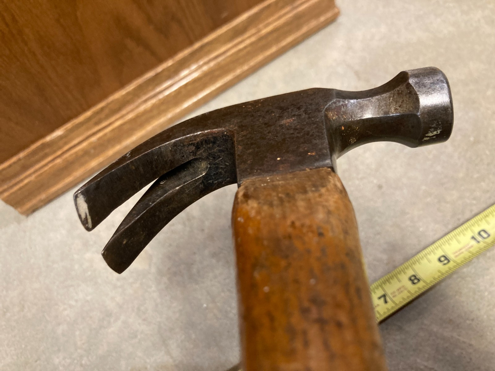 Vintage CRAFTSMAN VANADIUM Oval Logo Curved Claw Hammer Globemaster Handle USA