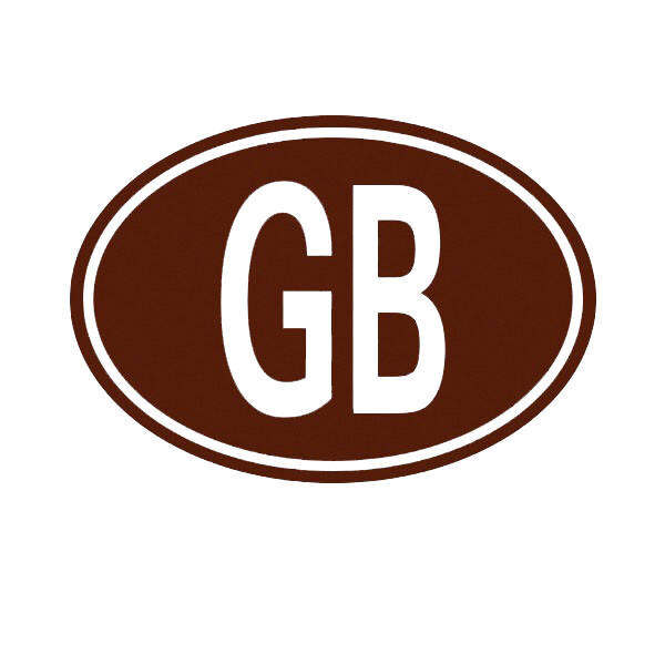 Great Britain Oval Sticker Decal