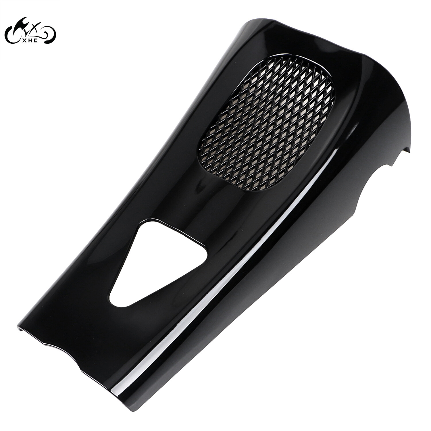 Vivid Black Motor Chin Spoiler For Harley Touring Road Street Glide 2017-2023 M8