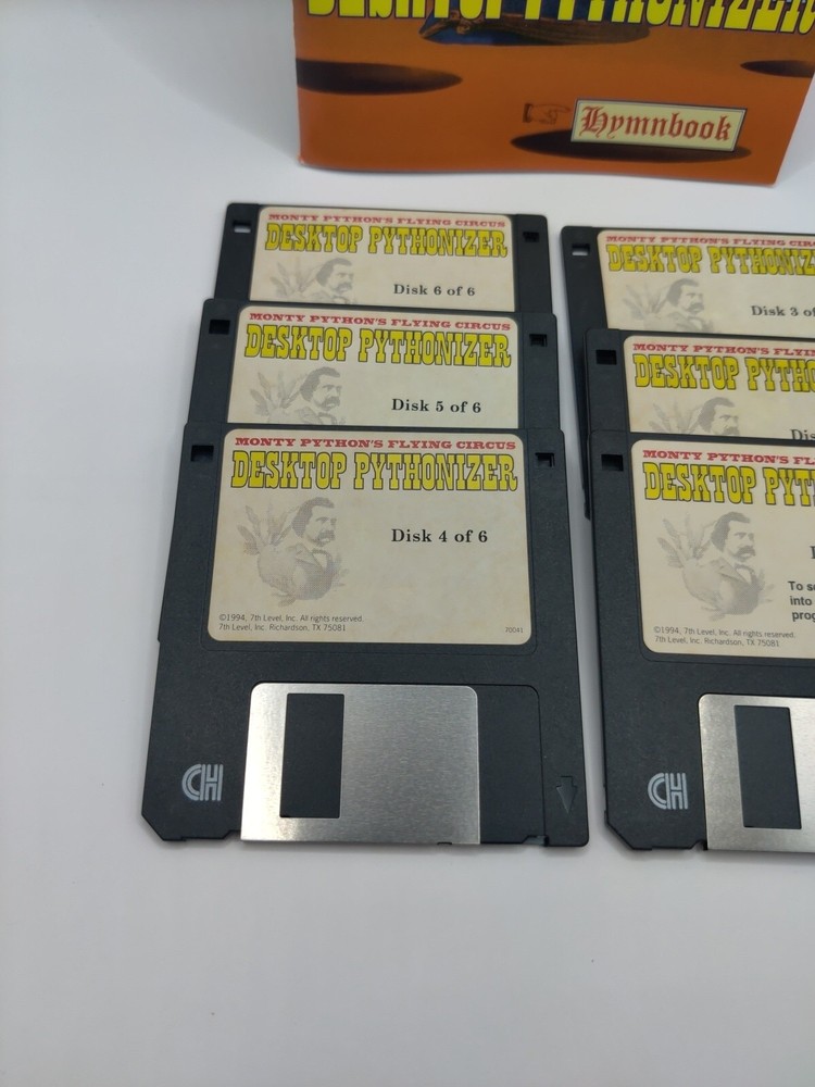 Monty Pythons Flying Circus Desktop Pythonizer PC 3.5'' Big Box Vtg Software