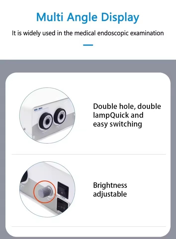 Medical Halogen Dual Endoscopy Cold Led Light Source 150W Operation Light