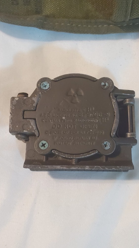 Authentic 1966 US Army Compass With Original Green Canvas Pouch