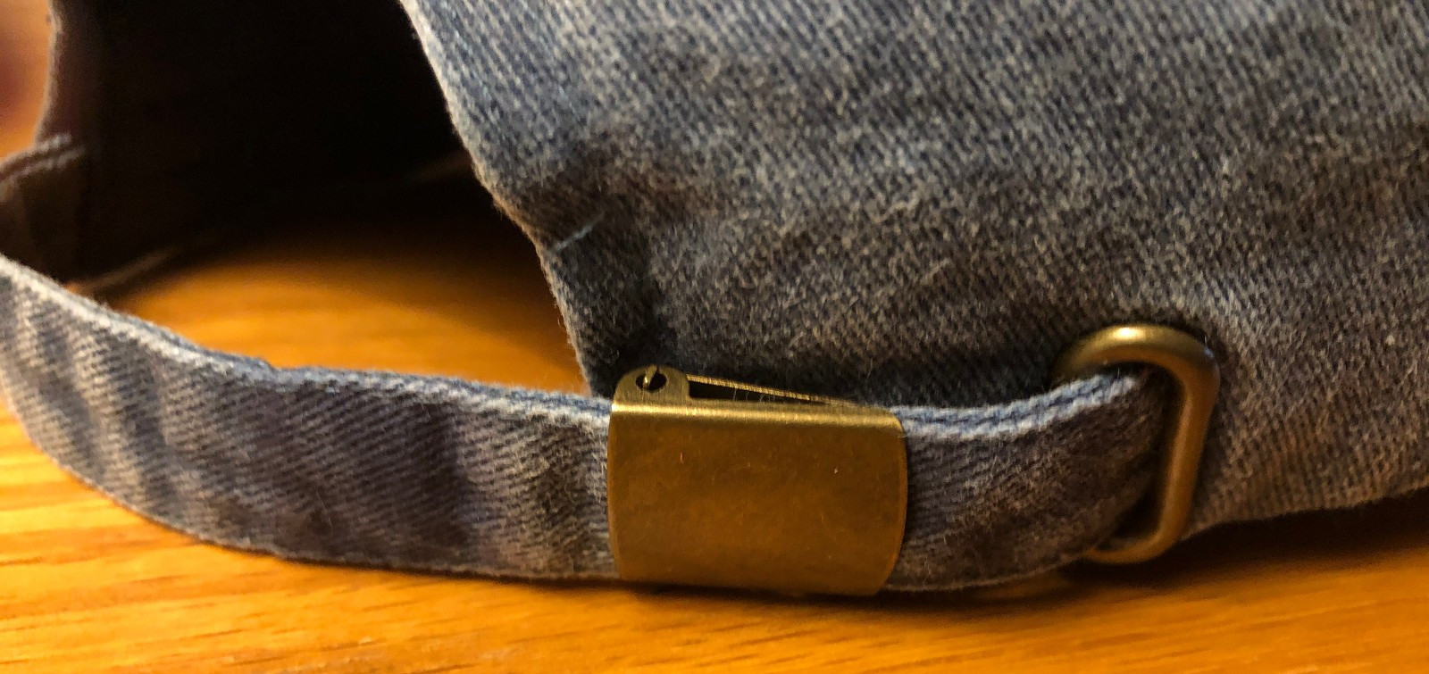 Steve Madden "Coffee First" Washed Denim Baseball Cap