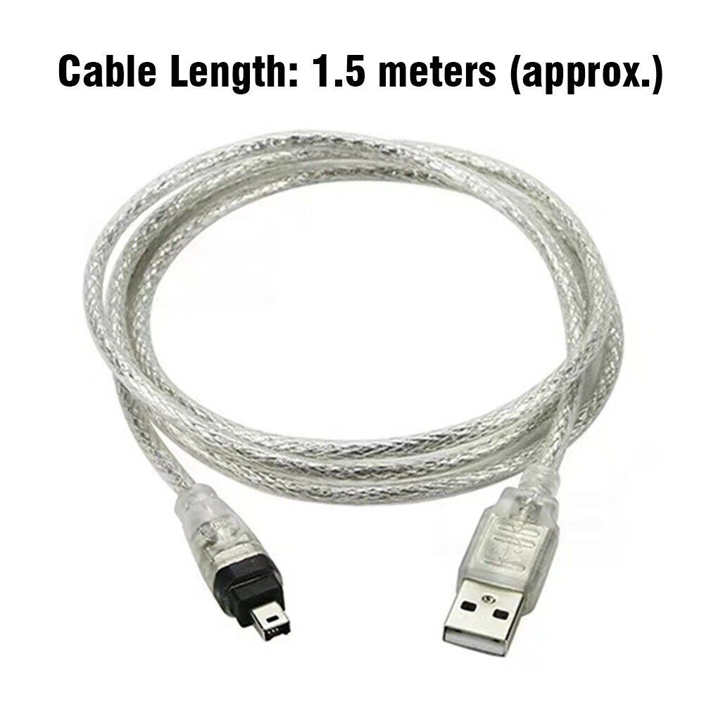 For Mini DV MiniDV USB Data Cable FireWire IEEE 1394 HDV Camcorder to Edit PC