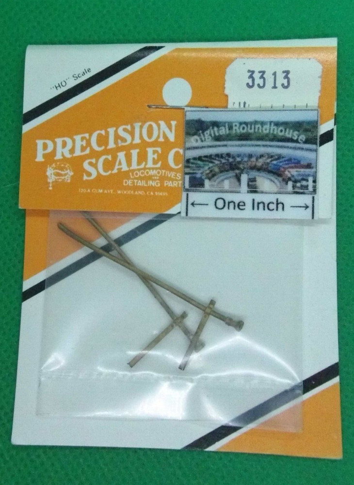 Precision Scale Company HO #3313 Pipe, Injector Over-flow, w/Bracket pkg. 2