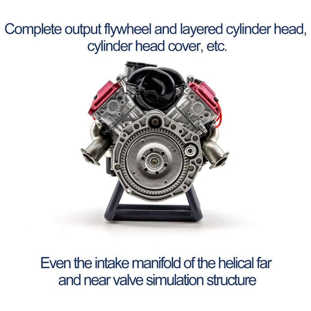 For Adults V8 Combustion Engine Model Building Kits Internal DIY Hobby