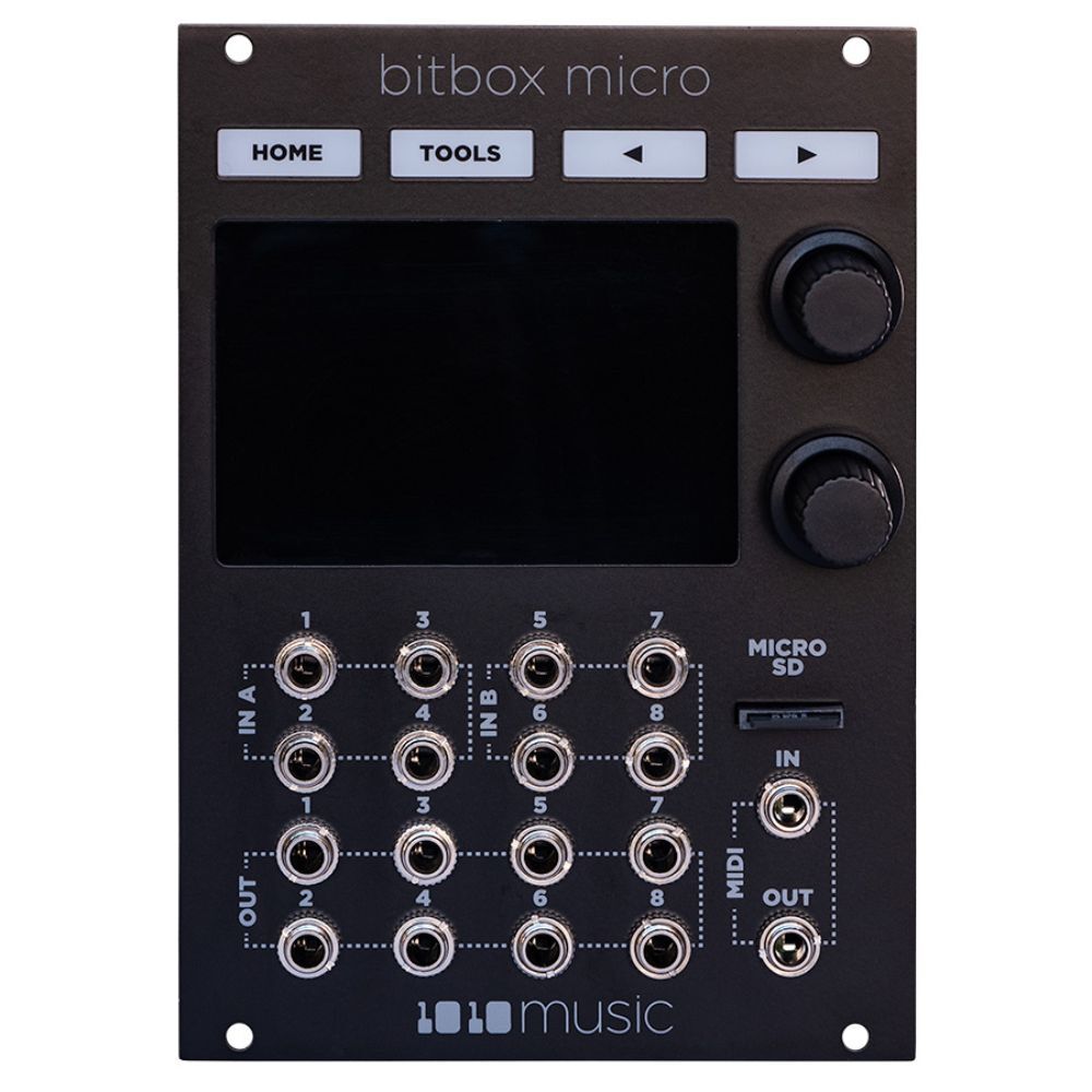 1010music Bitbox Micro Eurorack Compact Sampler with Touchscreen - Black