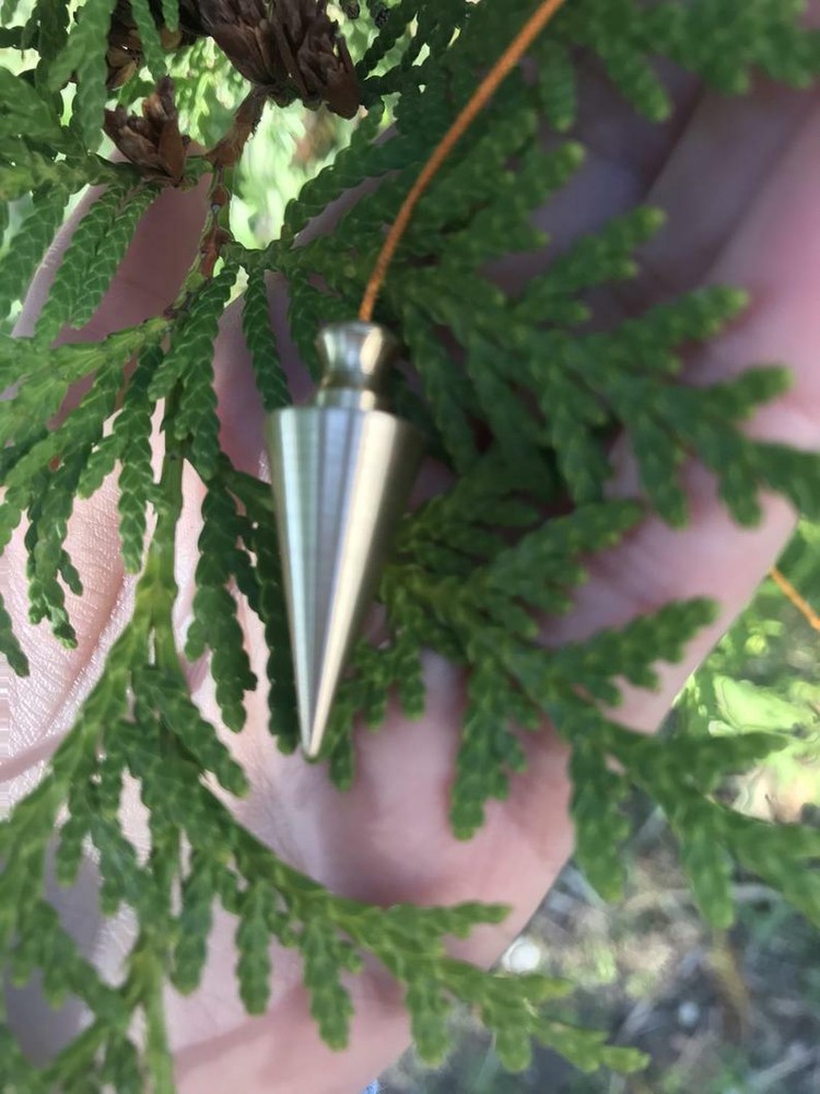 Chambered Pendulum Brass Dowsing Pendulum Handmade Healing Dowsing