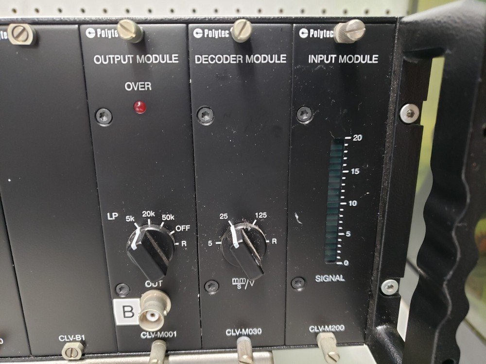 Polytec Vibrometer Controller CLV 2000 With 6 Modules 2 of each: M200 M030 M001