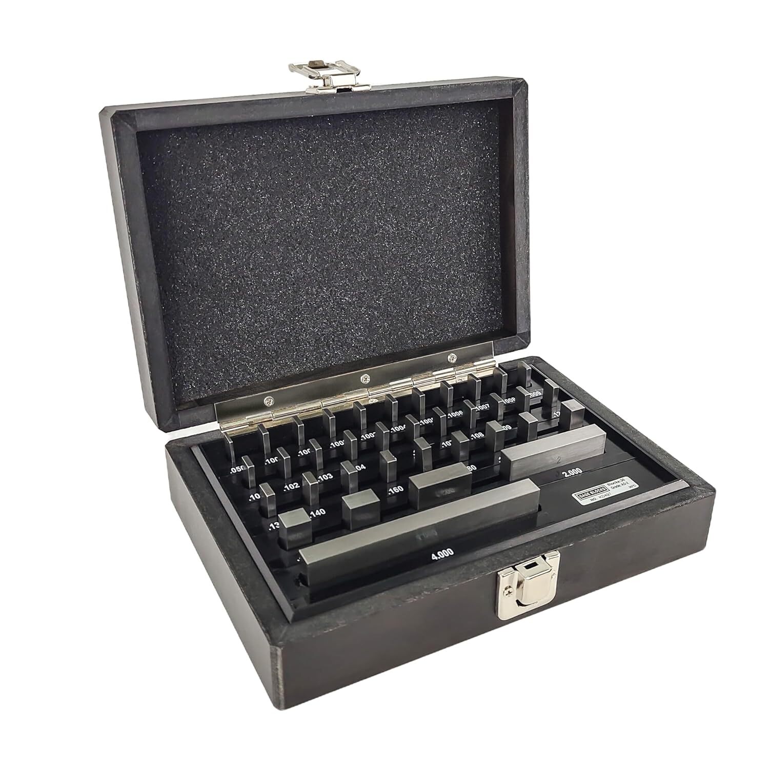 36 PCS Precision Gage Block Set, AS-2 Accuracy, Fully Seasoned Alloy Tool Steel,