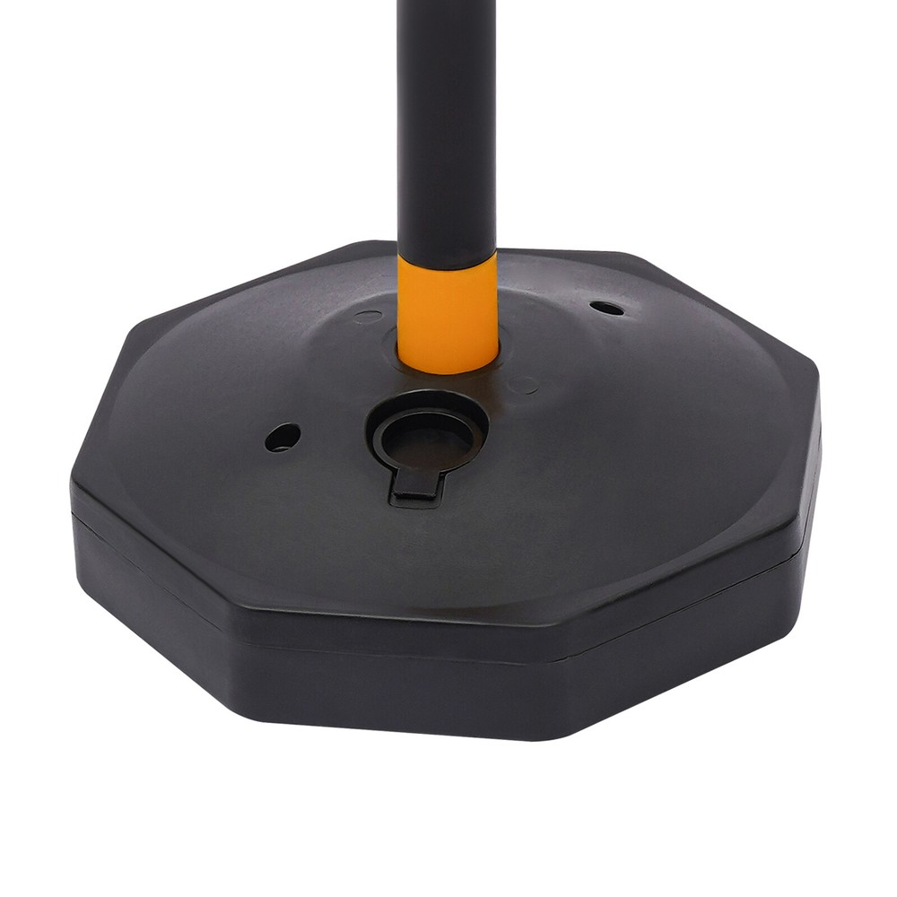 6 Pack Traffic Cones Adjustable Delineator Post Portable Parking Pole W/ Chains