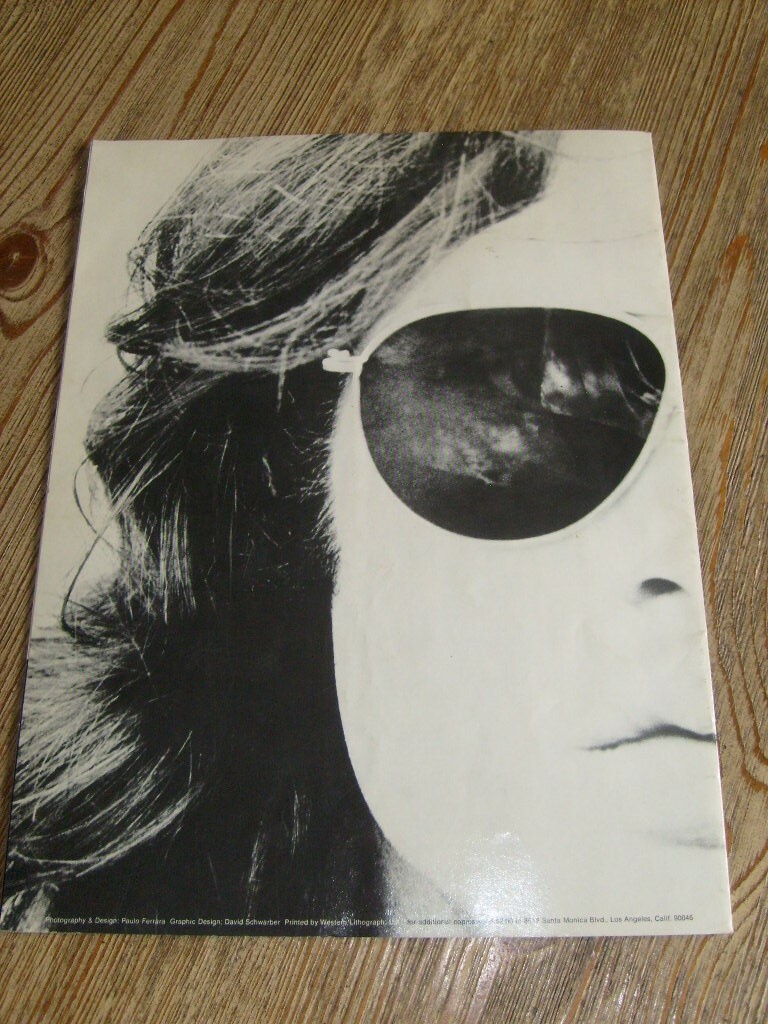 The Doors Concert Tour Program 1968 Jim Morrison Ray Manzarek Robby John