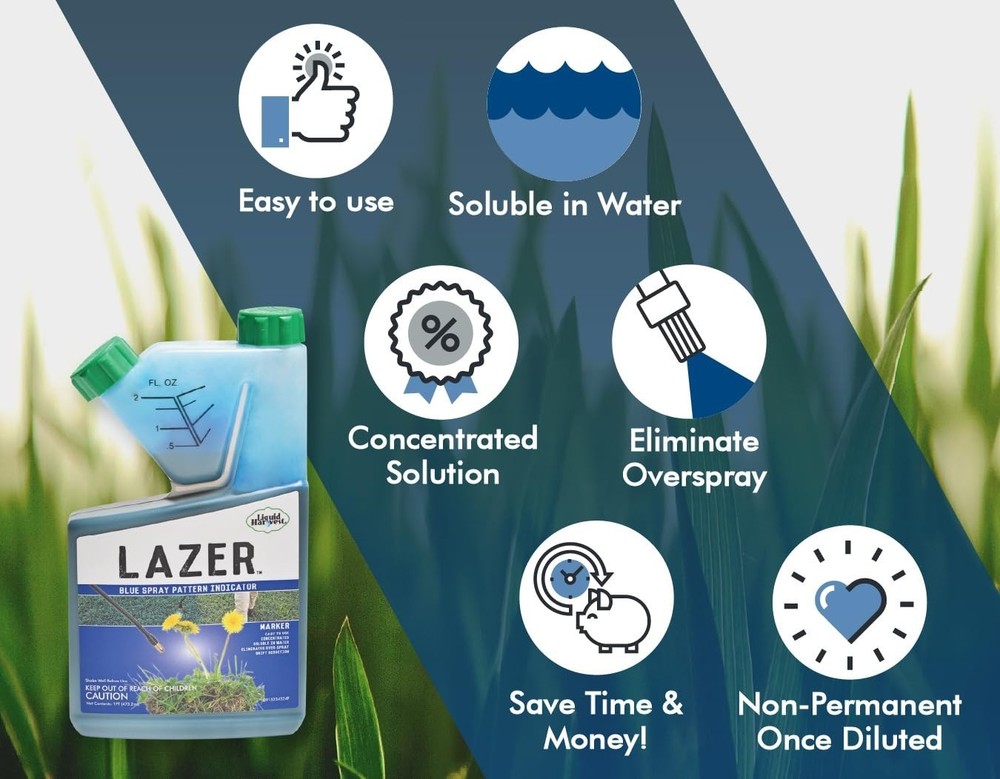 Lazer 16 Oz Concentrated Spray Pattern Indicator - Perfect for Reducing Waste