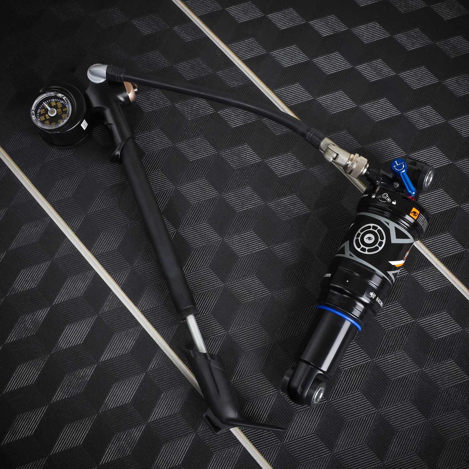 VENZO 300 PSI High Pressure Bike Bicycle Fork Shock Suspension Dual Face Pump