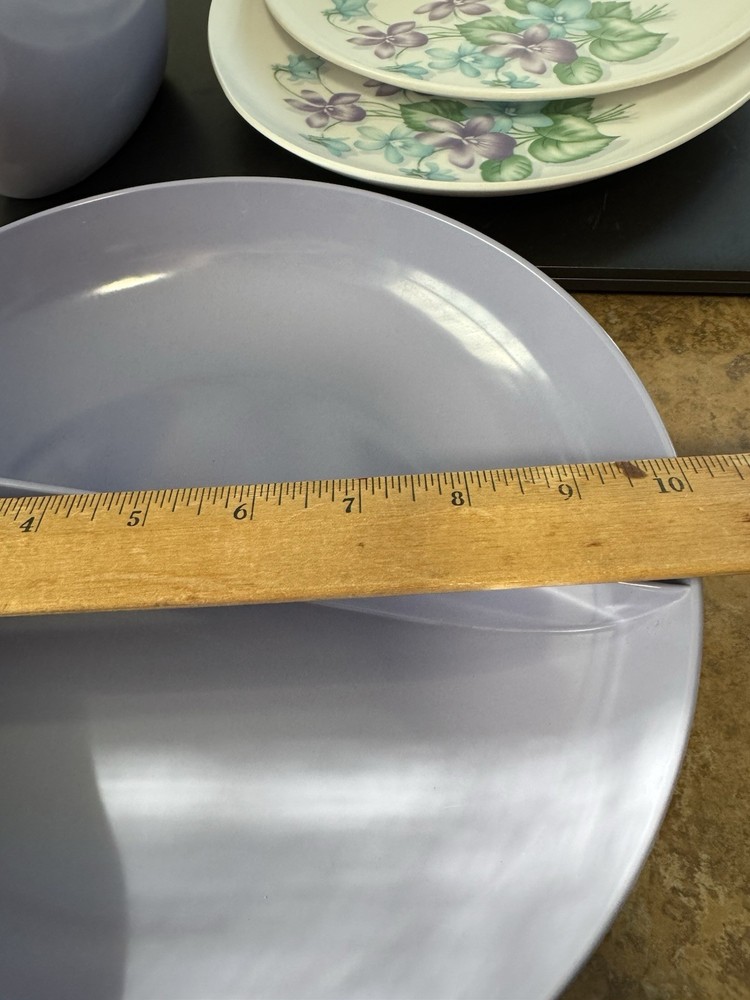 Melmac Raylon Lilac 4 Pc Set