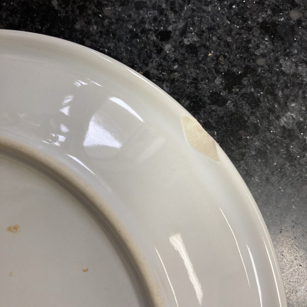 Vintage Newcor Stoneware Bread Plates And Dinner Plates.