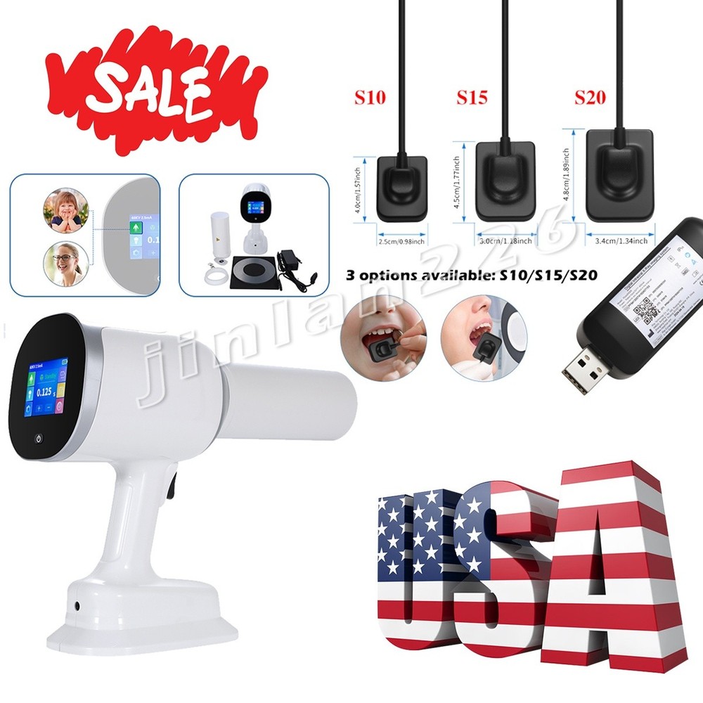 Dental X Portable Rayos Digital Machine Imaging High Frequency+Shield / Sensor