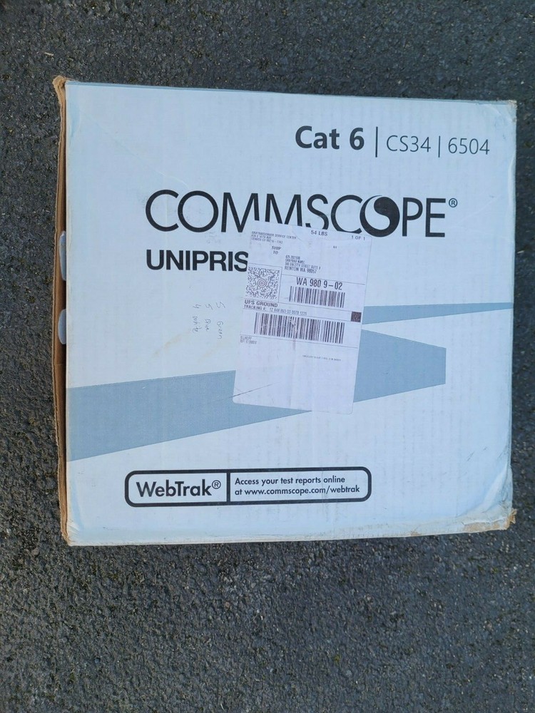 Commscope CS34P 23/4P Cat6 F/UTP WebTrak Plenum Shield Network Cable Red 642FT