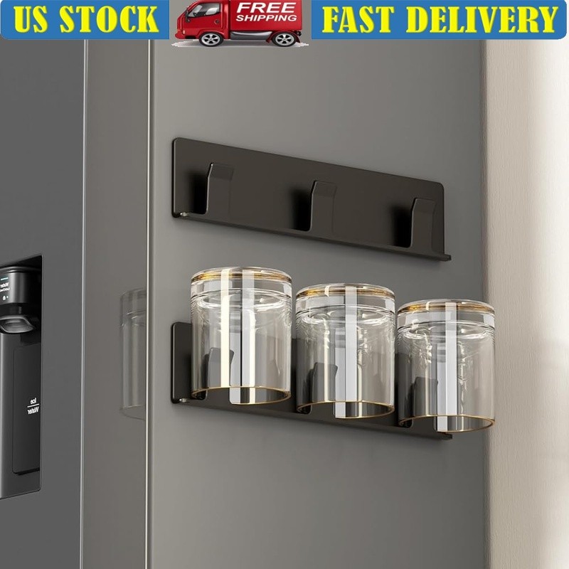 Wall Mounted Wine Glass Rack Space Saving Cup Holder Easy Install Rust Resistant