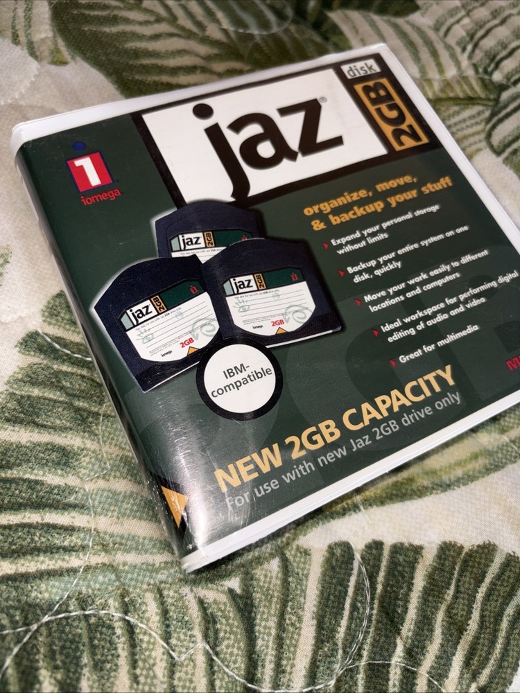 Jaz 2GB DISK IOMEGA storage Capacity 1997 Disk Drive