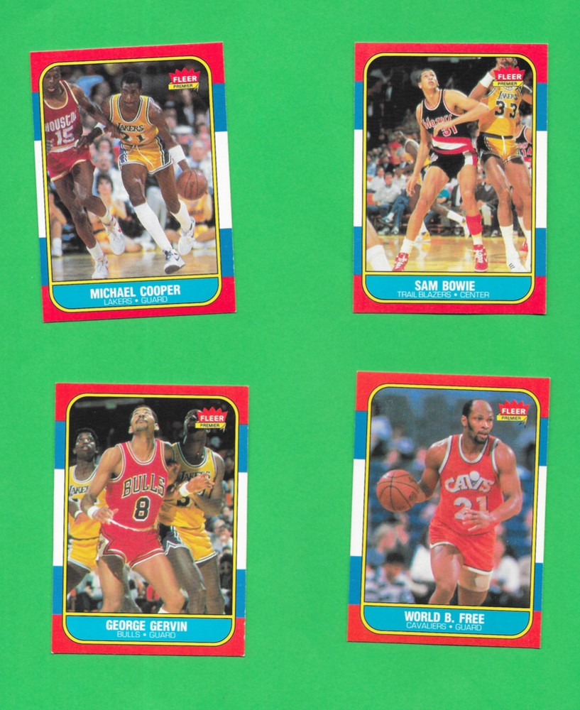 6.99 each!--semi-stars--1986 fleer basketball set lot - pick from dropdown menu!