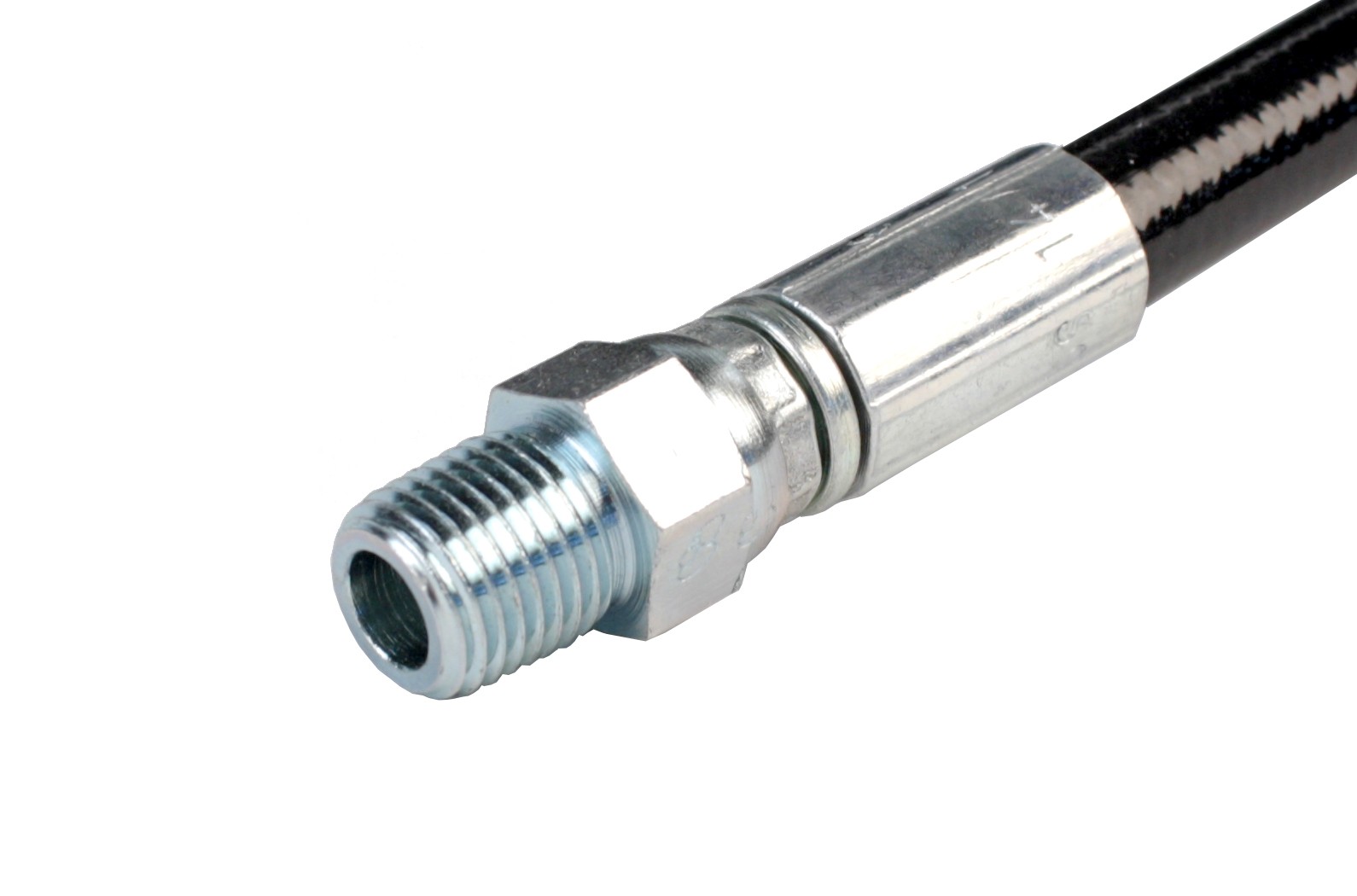 Schieffer 1/8" x 100' 4800 PSI Thermoplastic Sewer Jetter Hose & 4.0 Nozzle