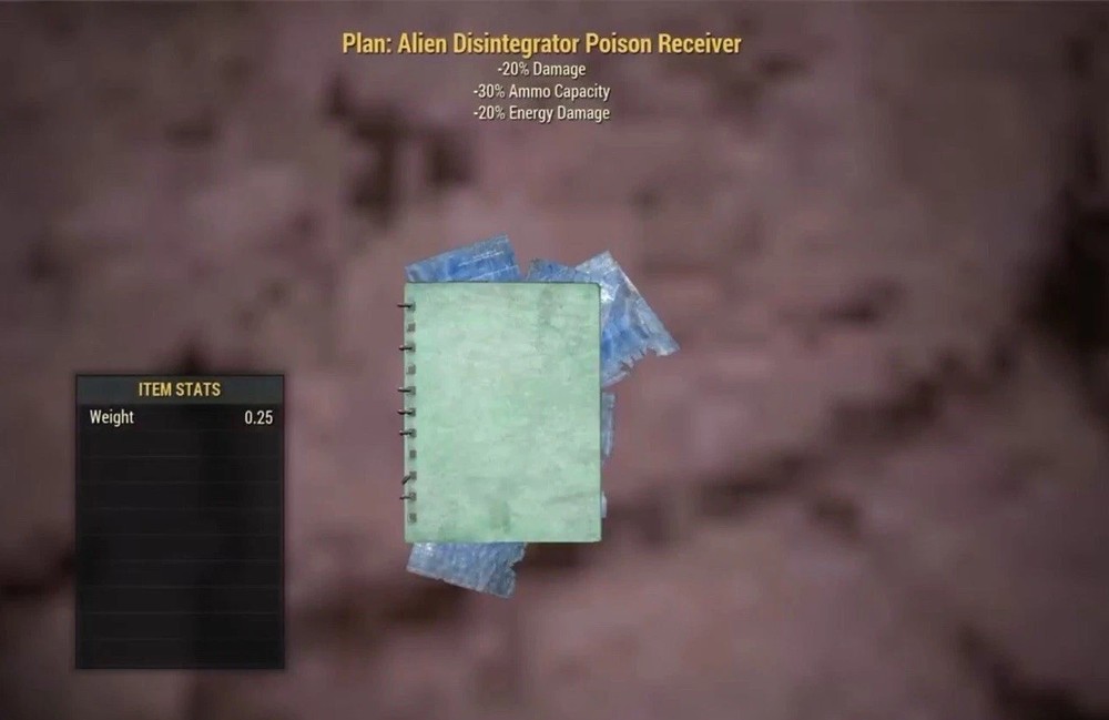 (Xbox) Alien Disintegrator Poison Receiver Plan