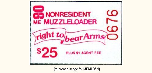 D2K Maine Muzzle-Loader Stamp 1990 $25.00