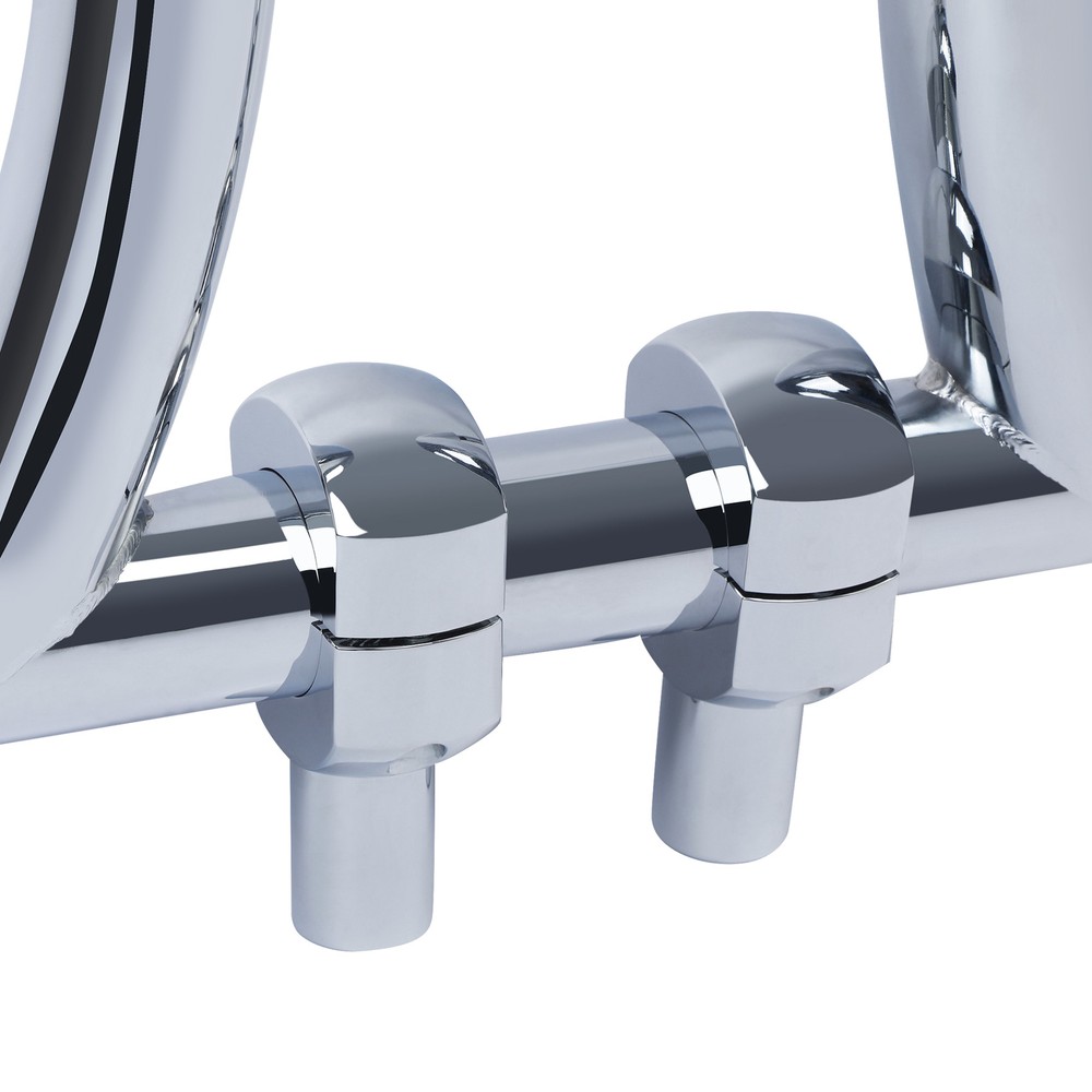 Chrome 3.5'' Handlebar Riser Fit For Harley Softail Fatboy Dyna 2'' Handle Bar
