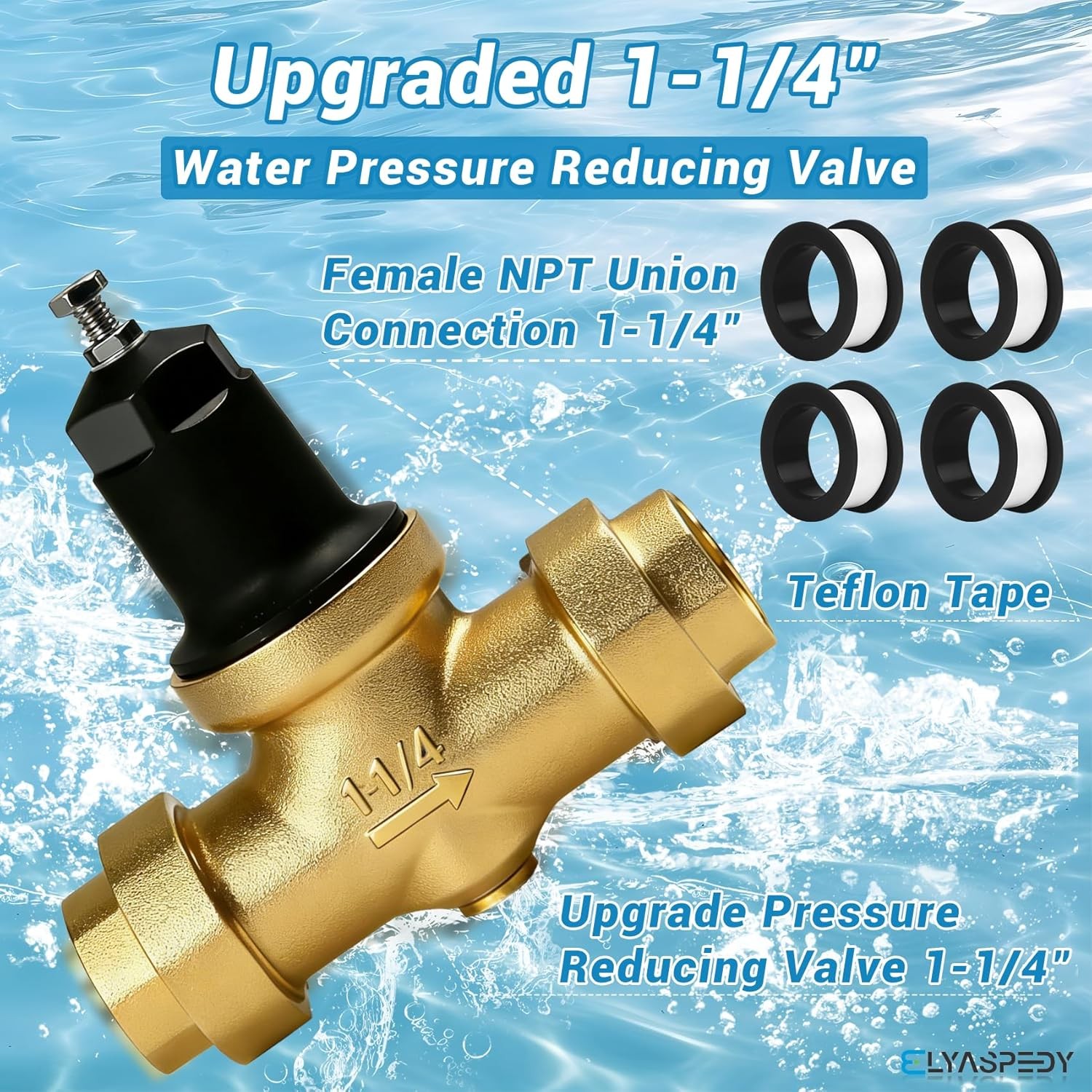 1-1/4" 114-NR3XL Pressure Reducing Valve Compatible with Zurn For Water Supply