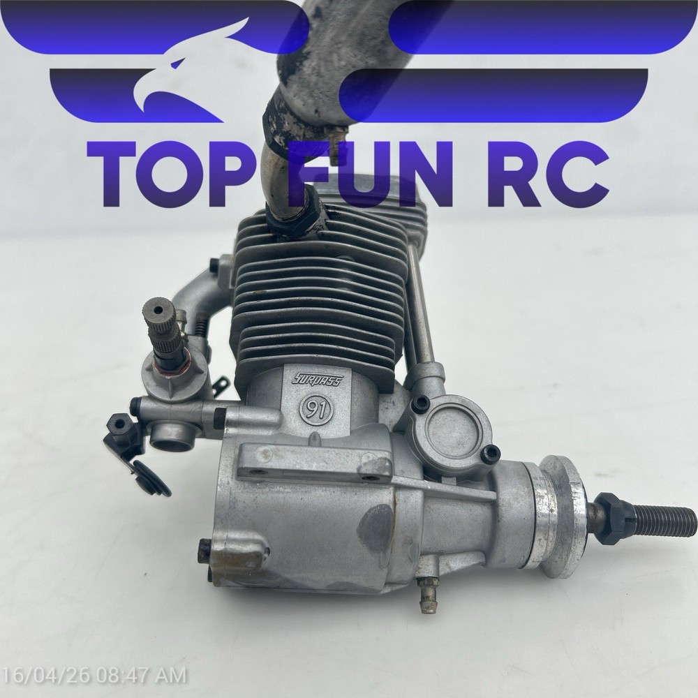 OS FS 91 Four Stroke Nitro Rc Plane Engine, Great Compression