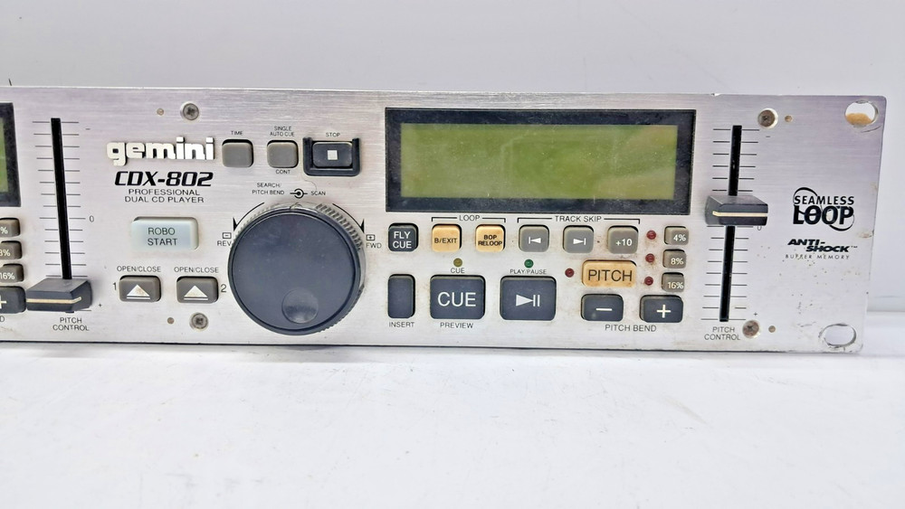 Gemini CDX-802 Dual CD Player Untested