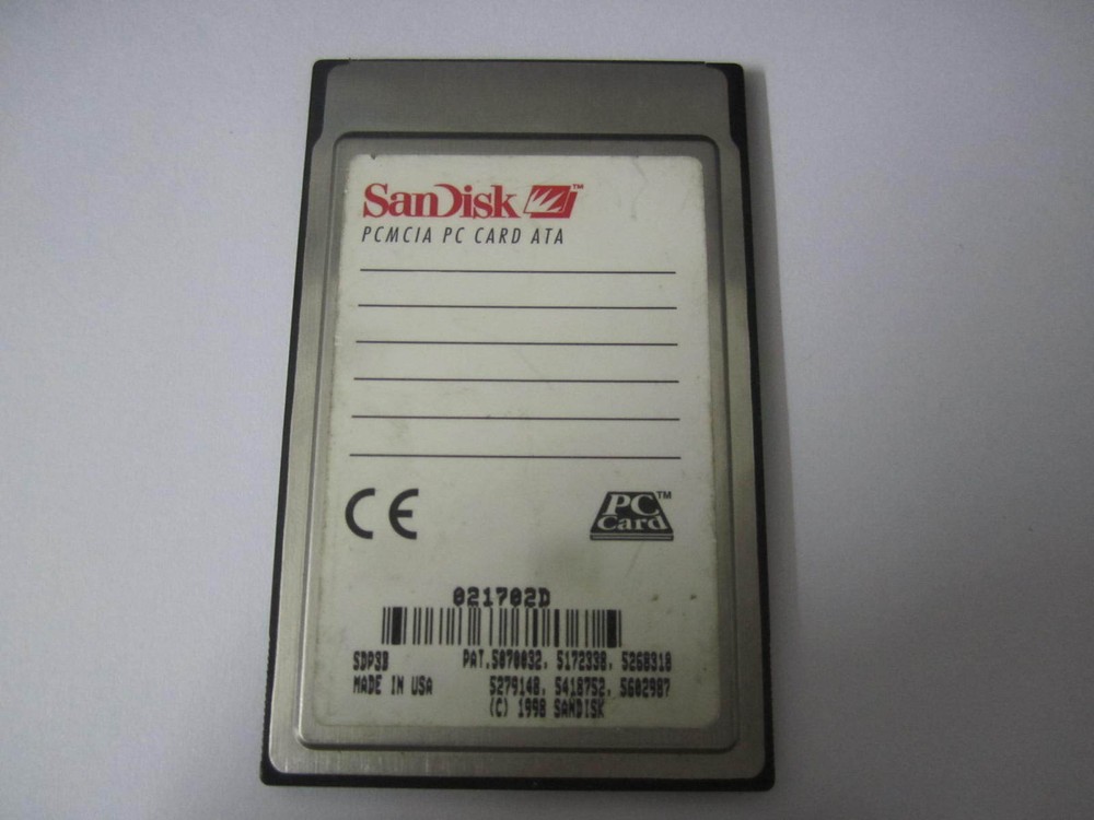 Sandisk PC Card 220MB Flash disk PCMCIA PC Card