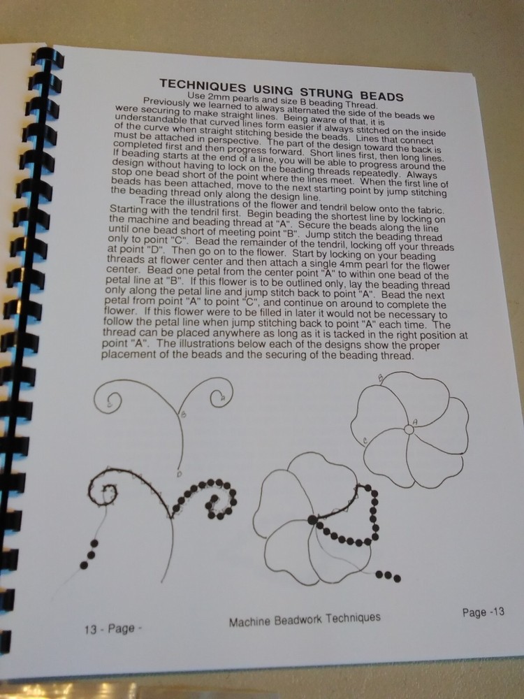 Machine Beadwork Techniques Manual The Crafty Critter Revised 2nd Edition Plus 5