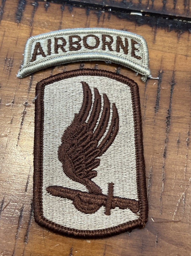 Army Patch: 173rd Airborne Brigade - tan, merrowed edge