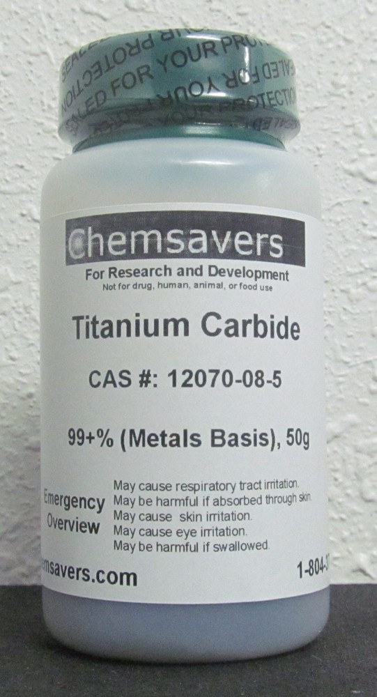 Titanium Carbide, 99+% (Metals Basis), Certified, 50g