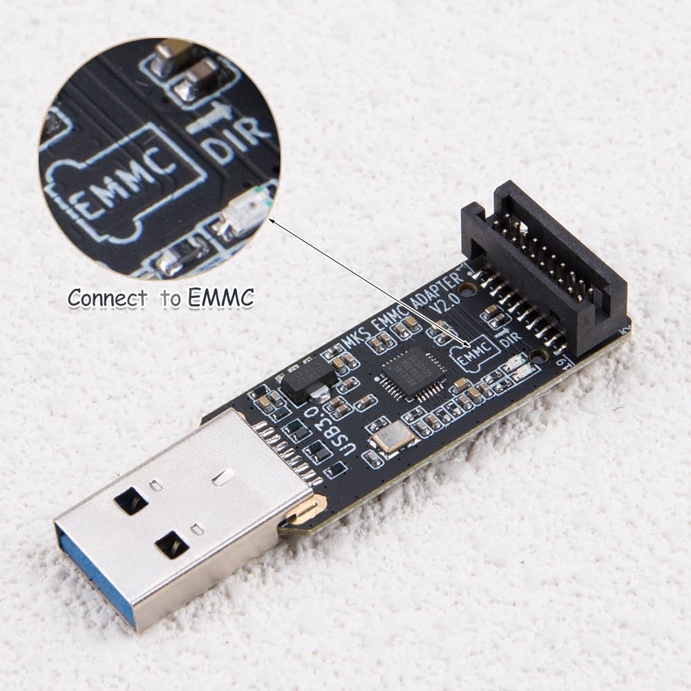 2 PCS HighSpeed EMMC USB 3.0 Adapter V2 MicroSD TF Card Reader Module