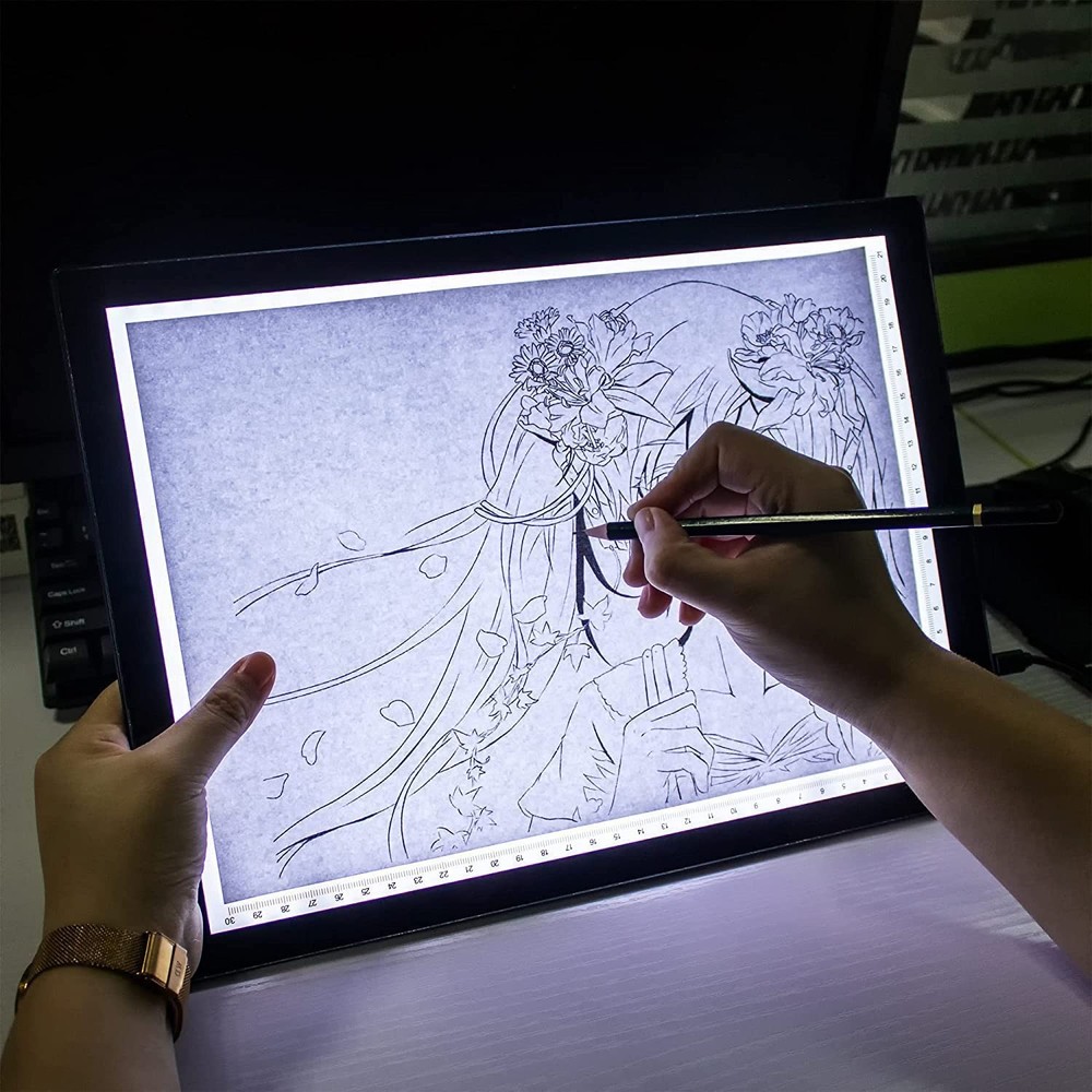 XIAOSTAR Light Box Drawing Pad, Tracing Board with Type-C Charge Cable and A4