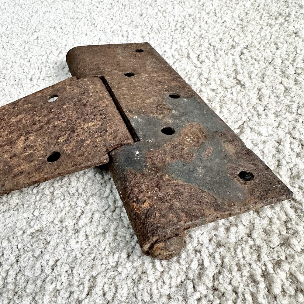 Antique Large Primitive Barn Door Gate Rustic Strap Hinge 14.75 x 8”