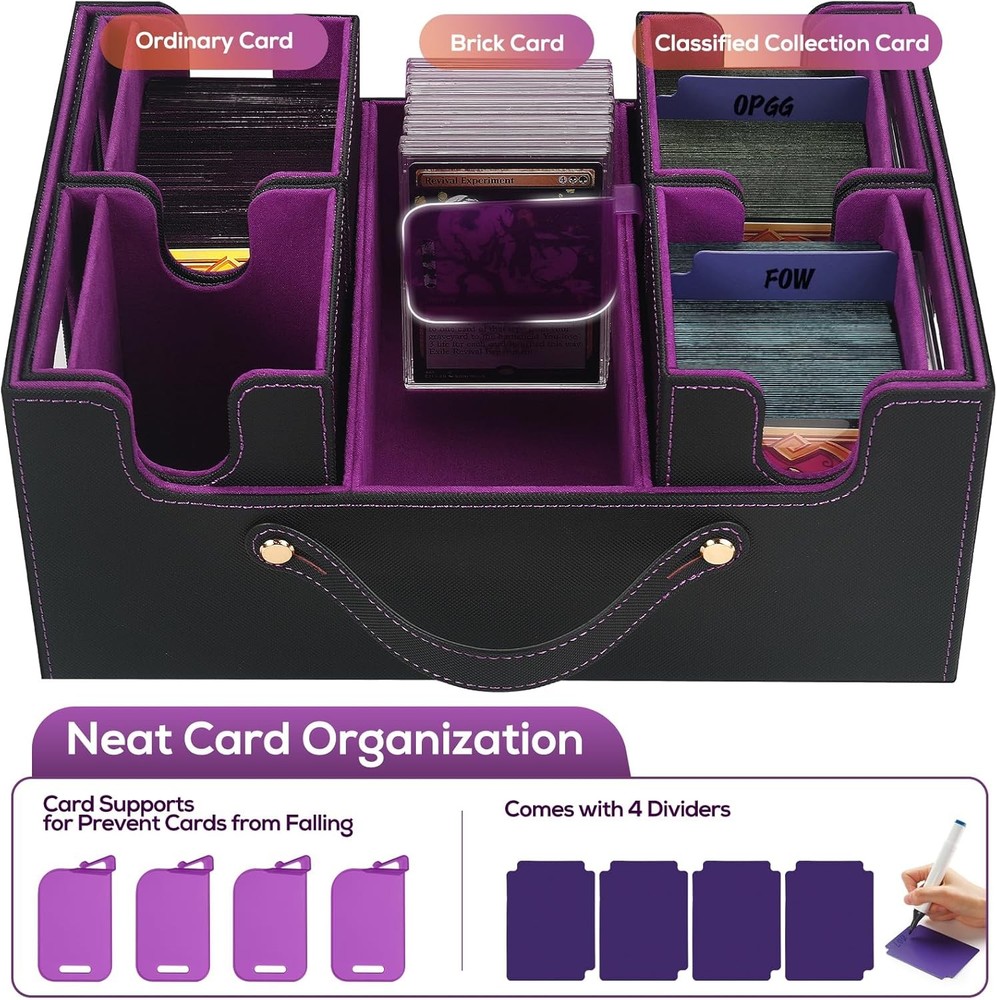 Trading Card Storage Box for MTG, MTG Commander Deck Box，Multi-Purpose Deck Case