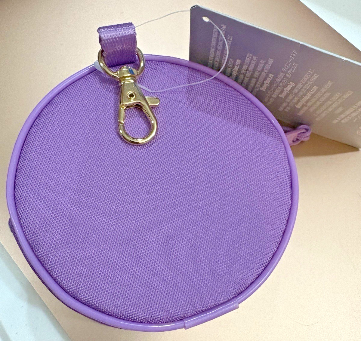 Disney Parks Purple Coin Purse Round You had me at Disney World Zippered New 🌟