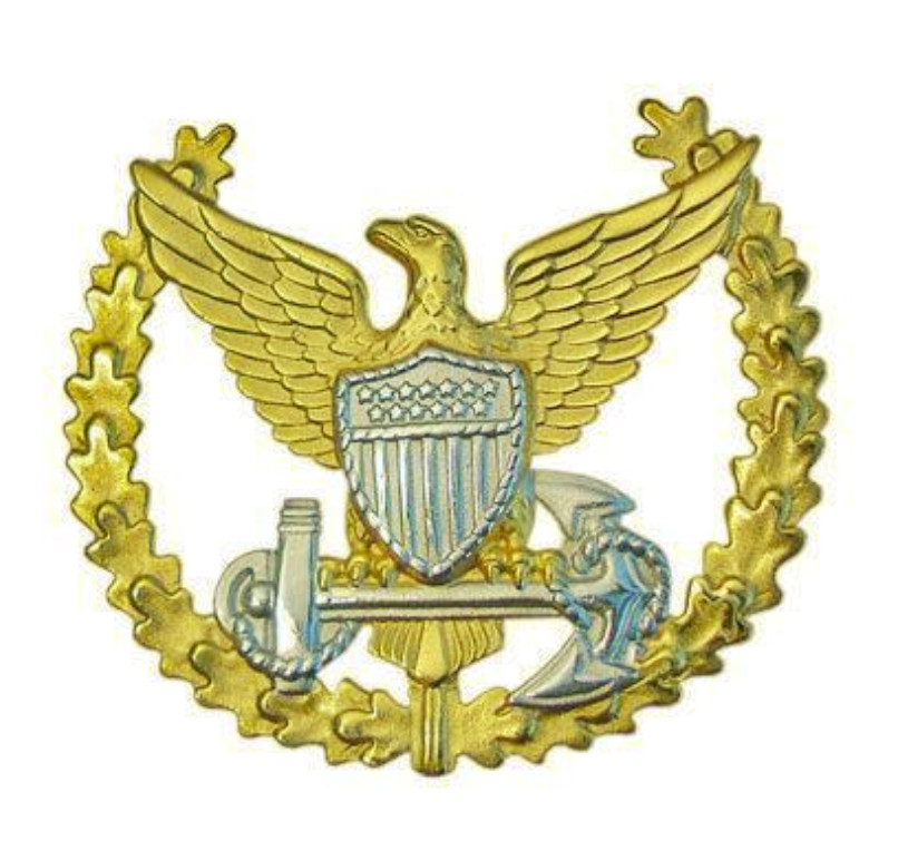 Vanguard COAST GUARD BADGE: COMMAND ASHORE - MINIATURE