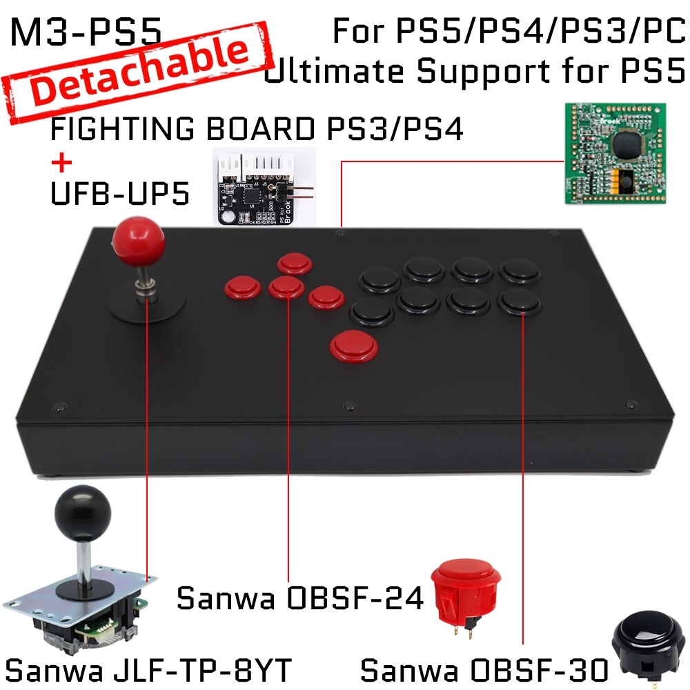 FightBox M3 Arcade Game Controller for PC/PS/XBOX/SWITCH