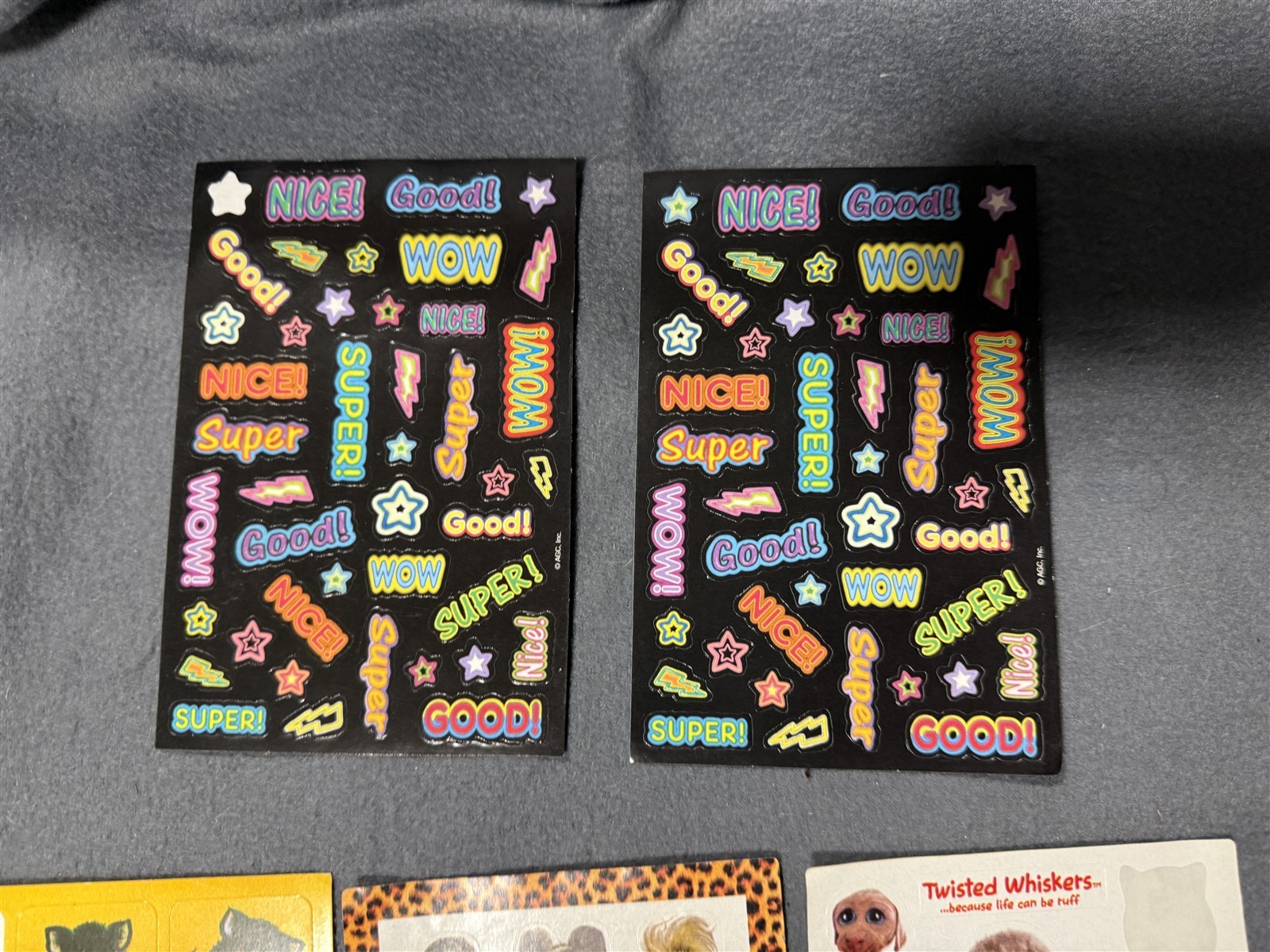 #1 VINTAGE LOT OF STICKERS 80'S 90'S STICKER SHEET LOT OF 15