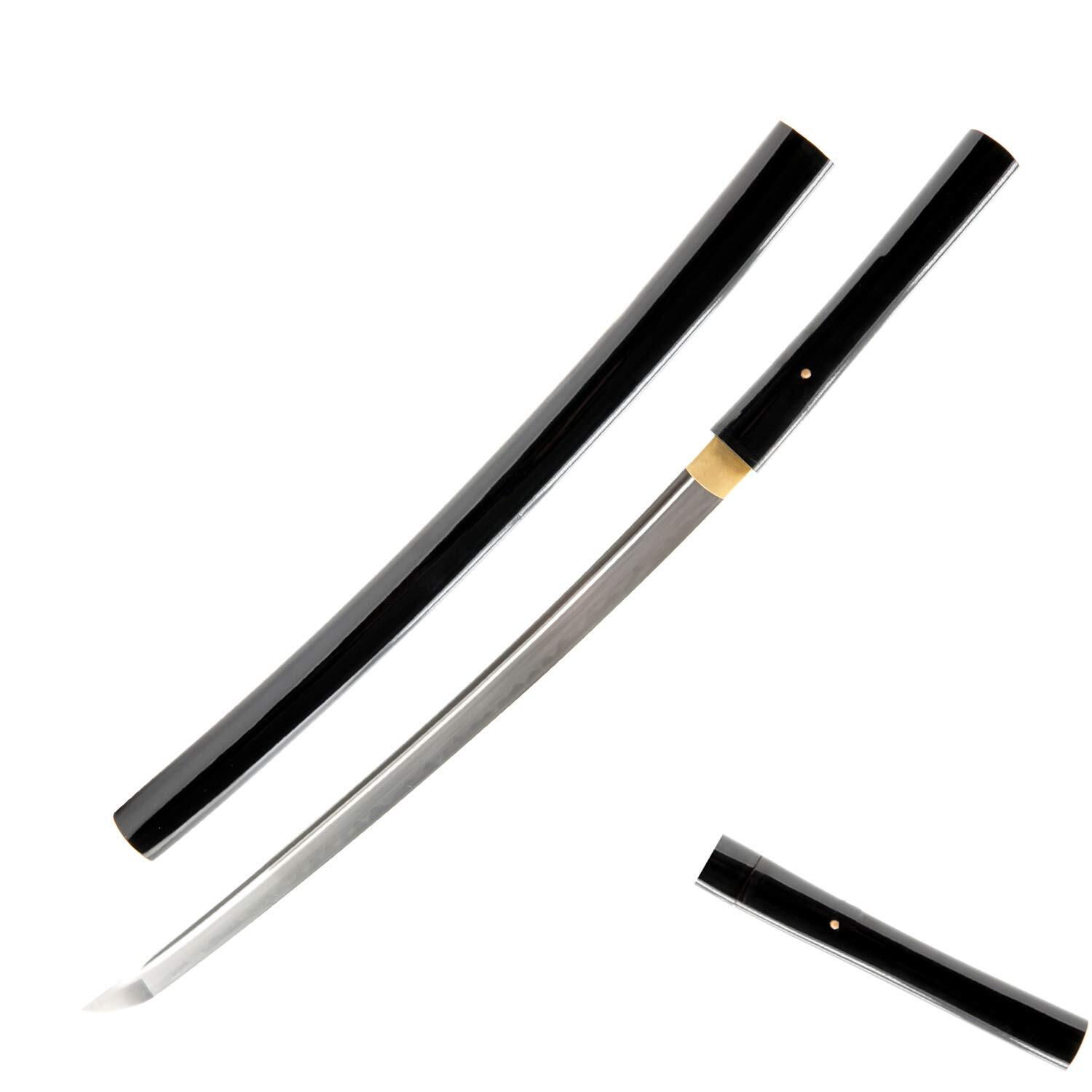 HMS Fully Functional Kill Bill O-Ren Ishii Shirasaya Wakizashi, 1095 Carbon Stee