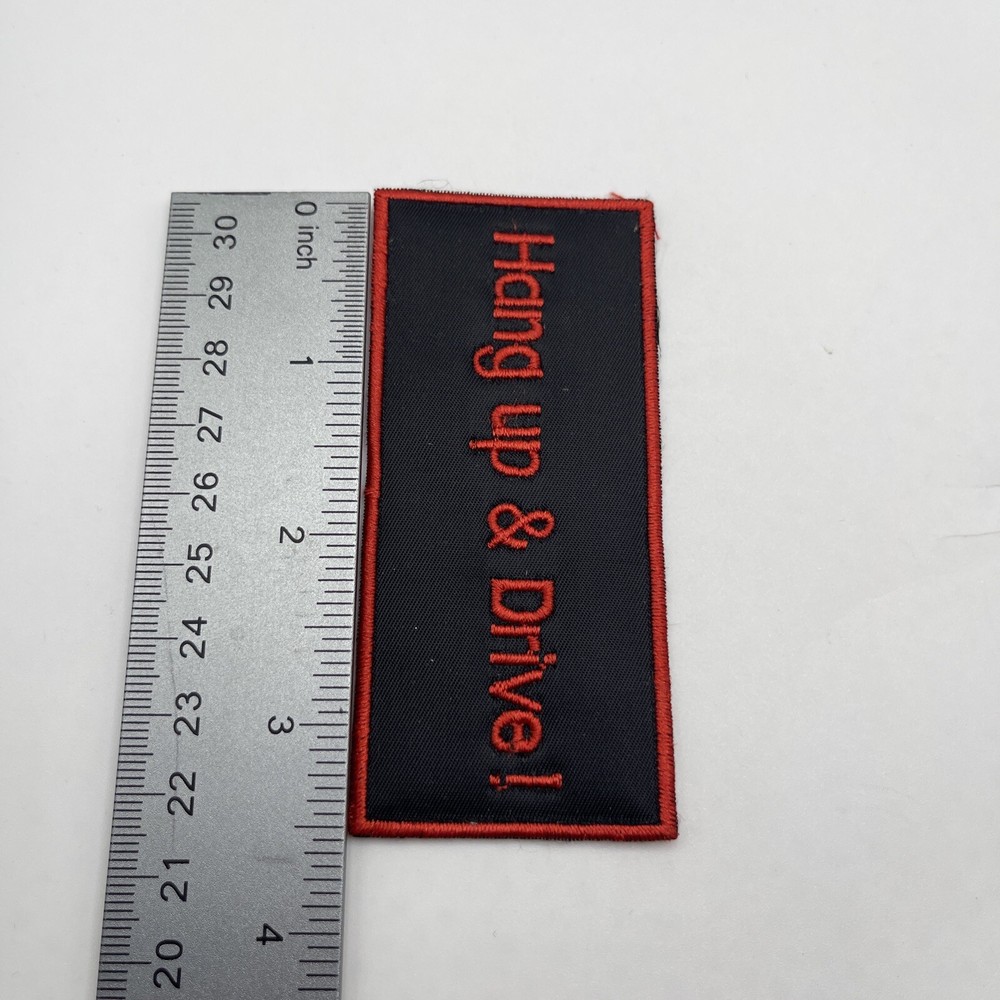 Motorcycle Patch.-HANG UP & DRIVE.- (New)