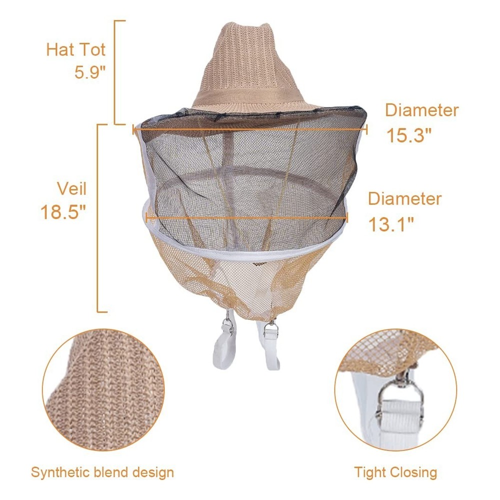 Beehive Kit with Durable Cedarwood Box, Frames, and Essential Beekeeping Gear