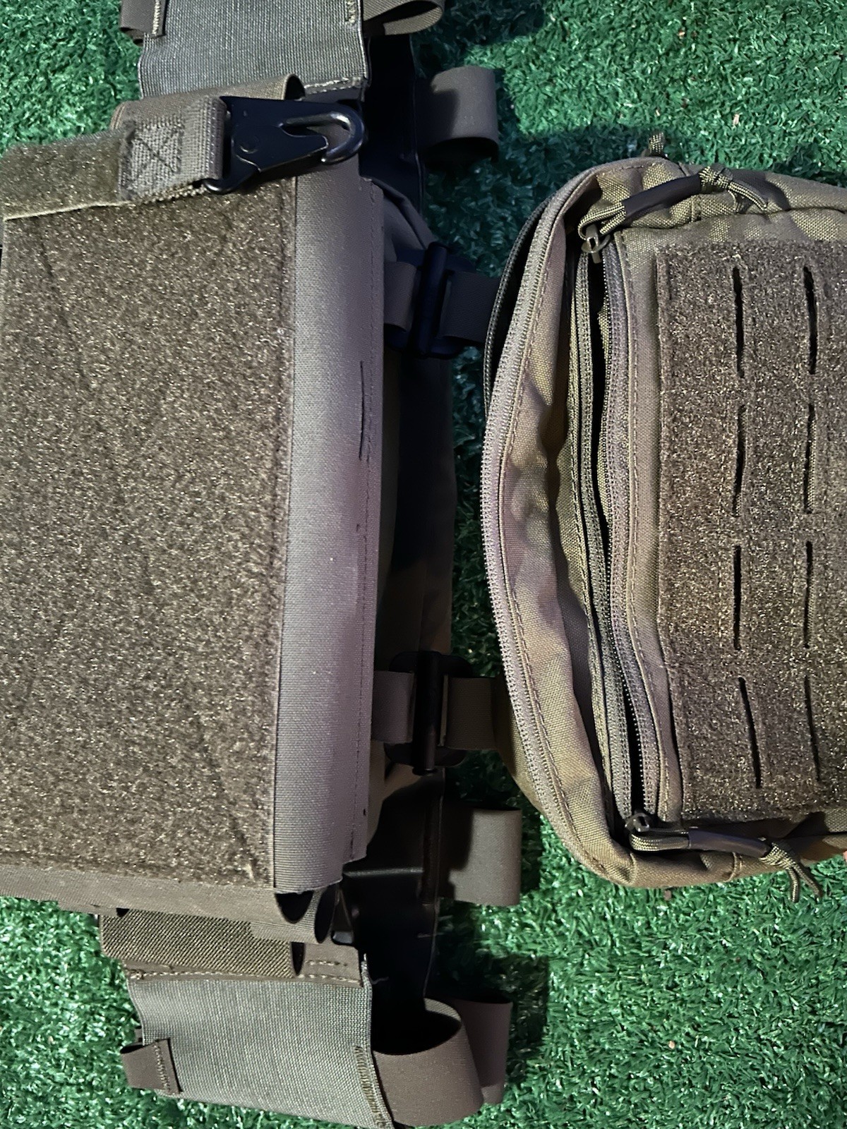 Otte Gear Slick Plate Carrier Ranger Green Size Medium With Extras TREX ARMS