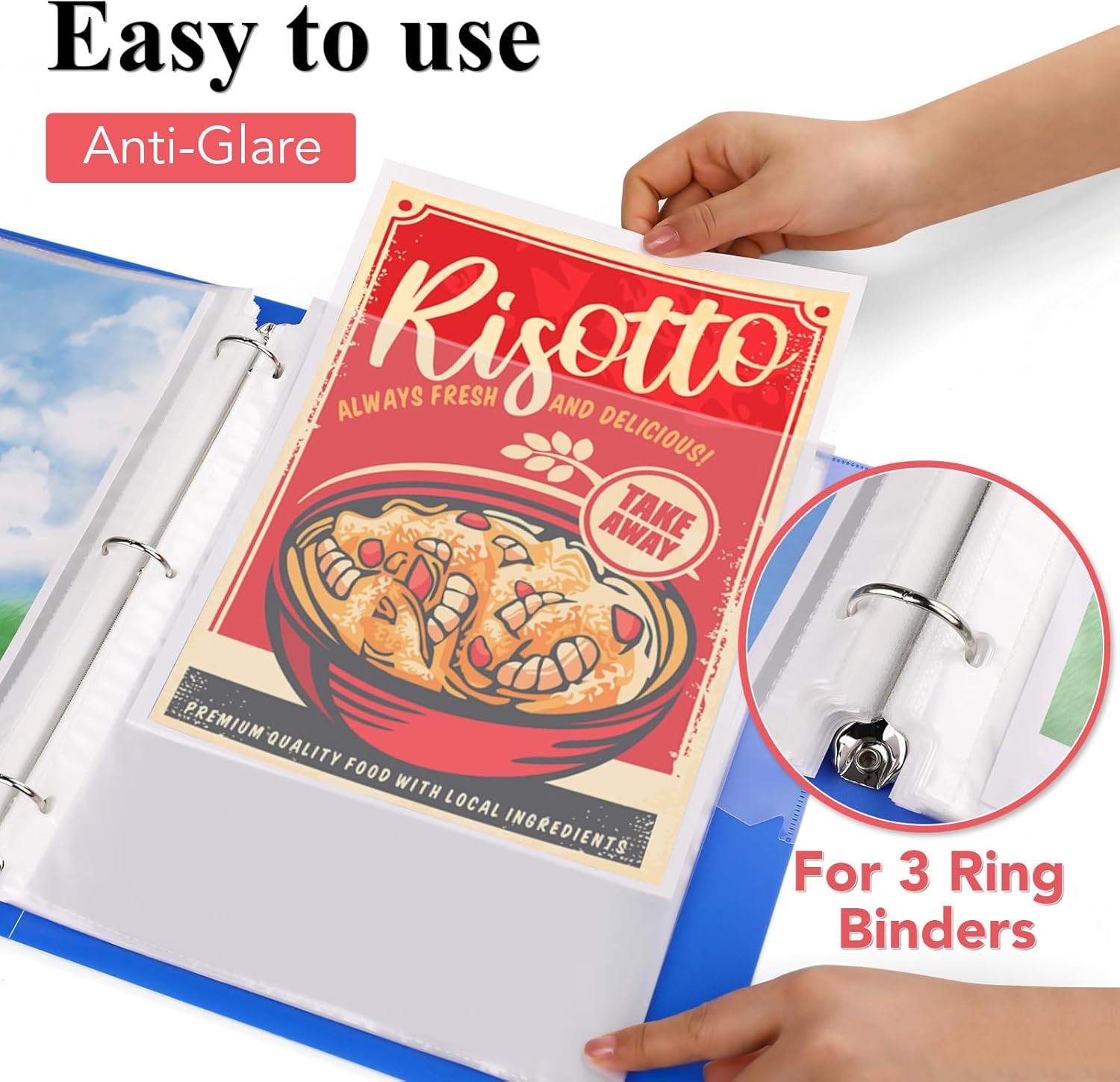 500 Pack of Heavyweight Sheet Protectors, 8.5" X 11" Heavy Duty Clear, Plasti...